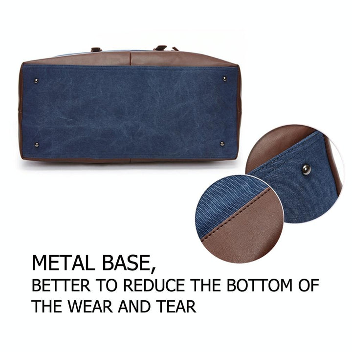 Men's Leather Duffel Bag - Coffee