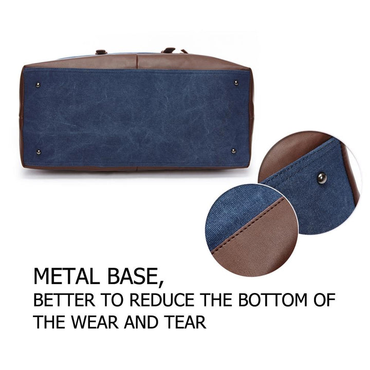 Men's Leather Duffel Bag - Coffee