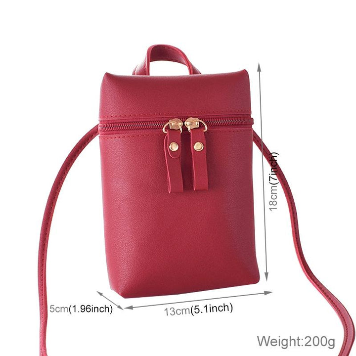 Simple Casual Shoulder Messenger Bag Small Crossbody Bucket Bag For Women - Pink