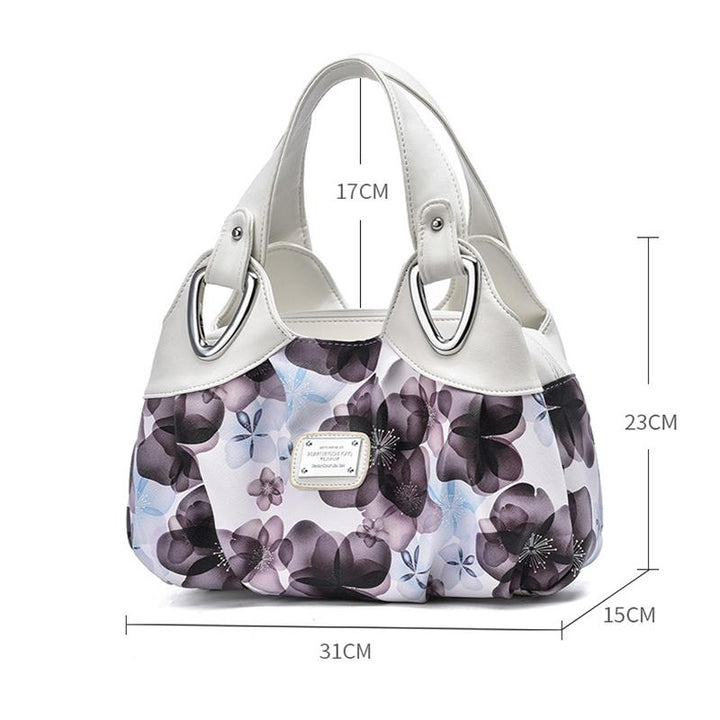 Women's Soft Leather Handbag - White
