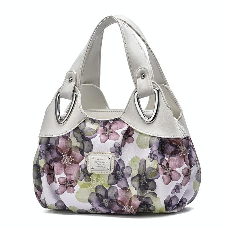 Women's Soft Leather Handbag - White