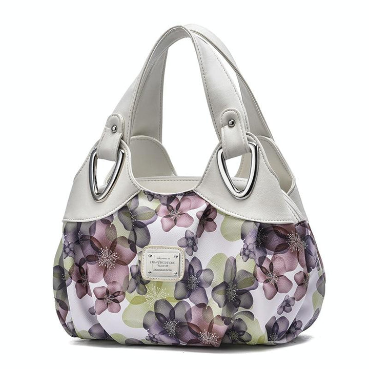 Women's Soft Leather Handbag - White