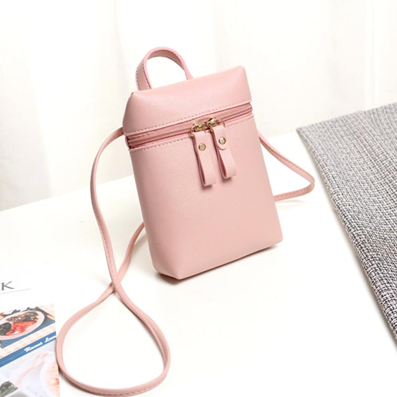 Simple Casual Shoulder Messenger Bag Small Crossbody Bucket Bag For Women - Red