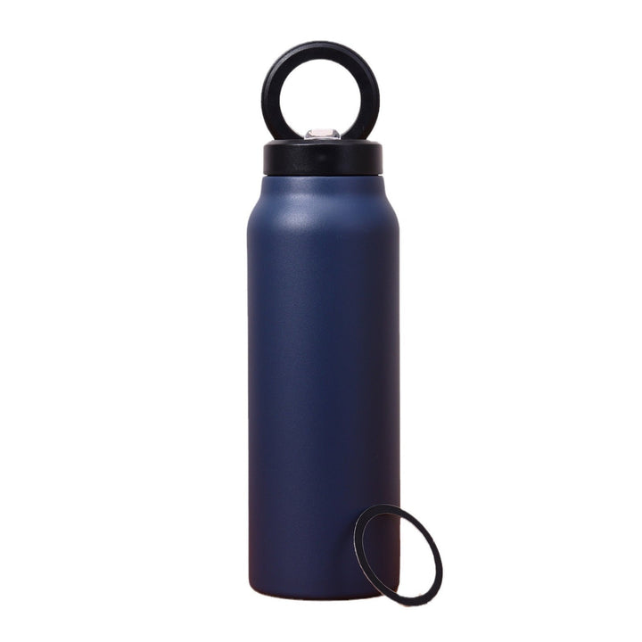Stainless Steel Insulated Water Bottle with Magnetic Phone Stand - Blue 940ml