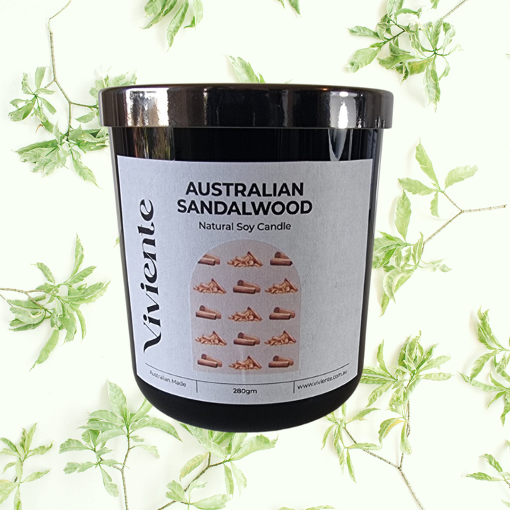 Viviente Natural Soy Candle Australian Sandalwood | Confetti Living
