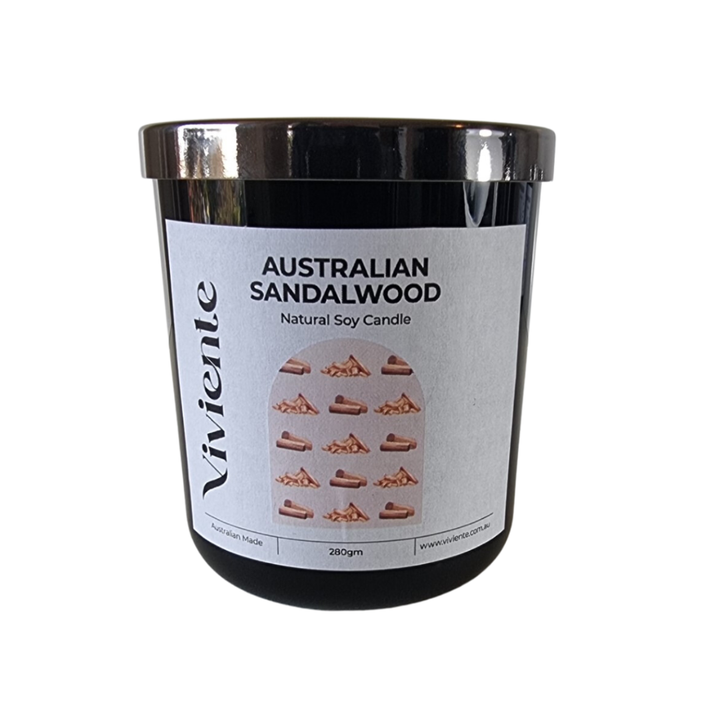 Viviente Natural Soy Candle Australian Sandalwood | Confetti Living