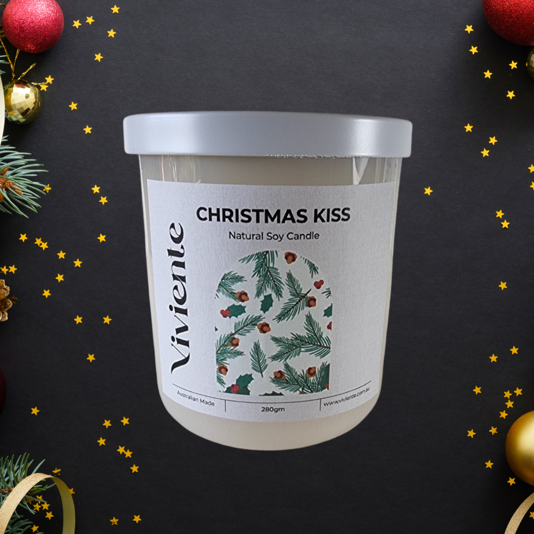 Viviente Natural Soy Candle Christmas Kiss | Confetti Living