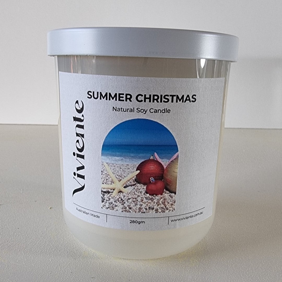Viviente Natural Soy Candle Christmas Summer | Confetti Living