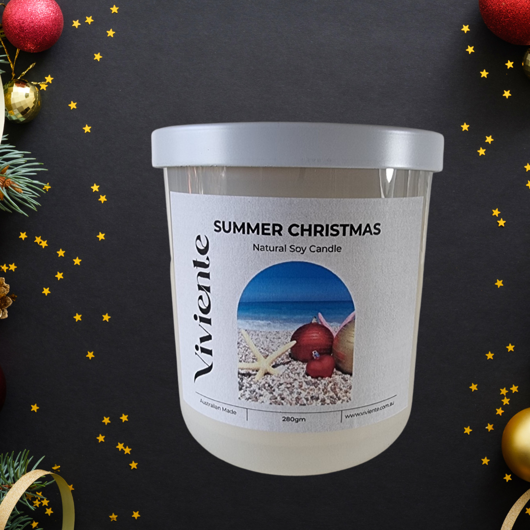 Viviente Natural Soy Candle Christmas Summer | Confetti Living
