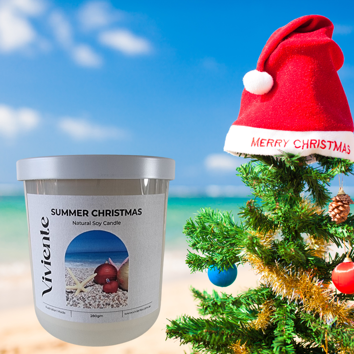 Viviente Natural Soy Candle Christmas Summer | Confetti Living