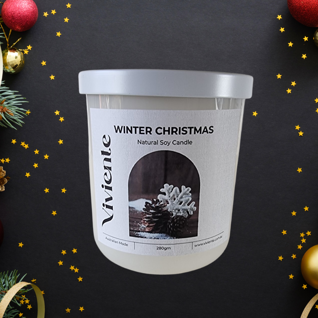 Viviente Natural Soy Candle Christmas Winter | Confetti Living