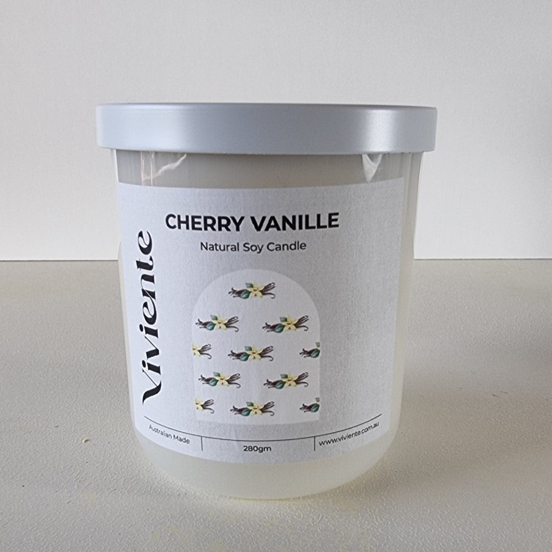 Viviente Natural Soy Candle Cherry Vanille | Confetti Living