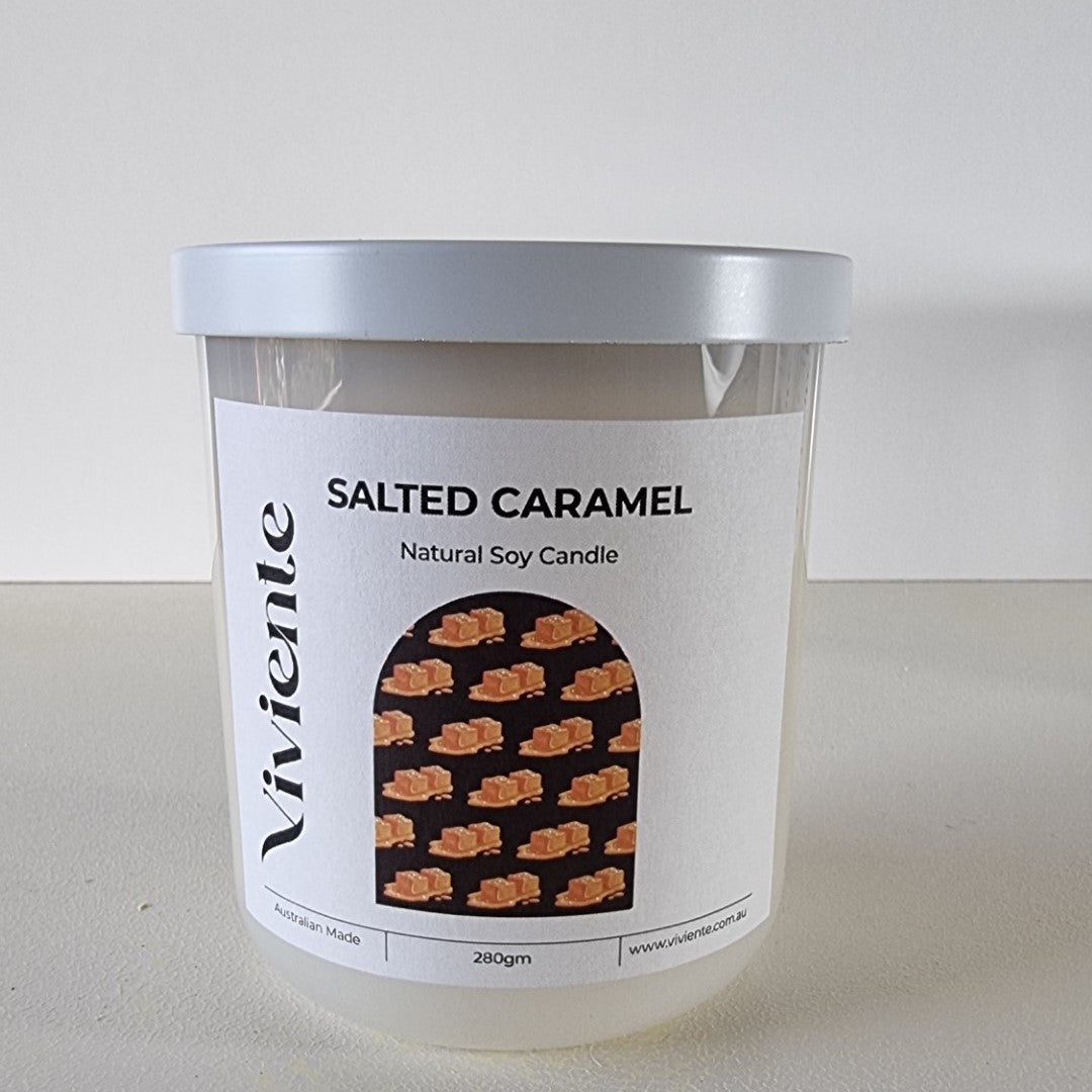 Viviente Natural Soy Candle Salted Caramel | Confetti Living