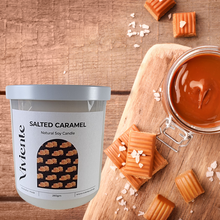 Viviente Natural Soy Candle Salted Caramel | Confetti Living