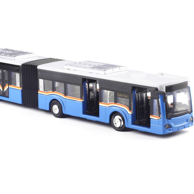 Childrens Alloy Double-Section Bus with Multi-Sound and Light Effects | Confetti Living