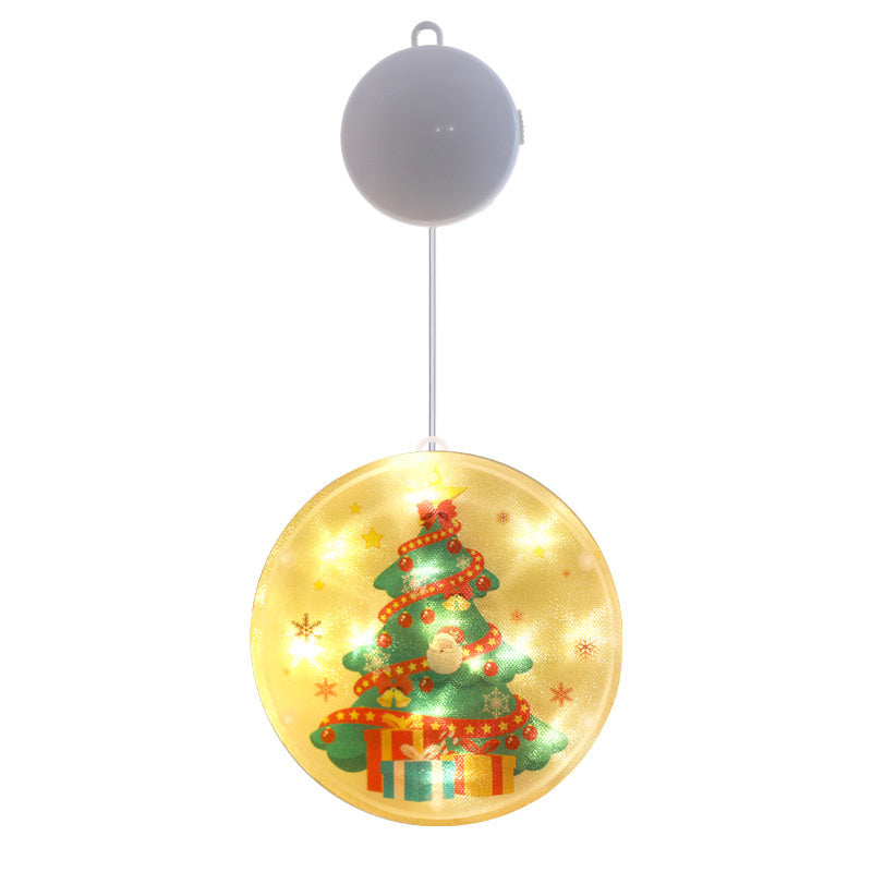 Christmas Window Decoration LED String Lights showing Christmas Tree | Confetti Living