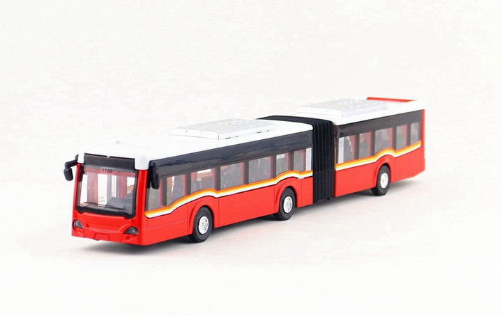 Childrens Alloy Double-Section Bus with Multi-Sound and Light Effects