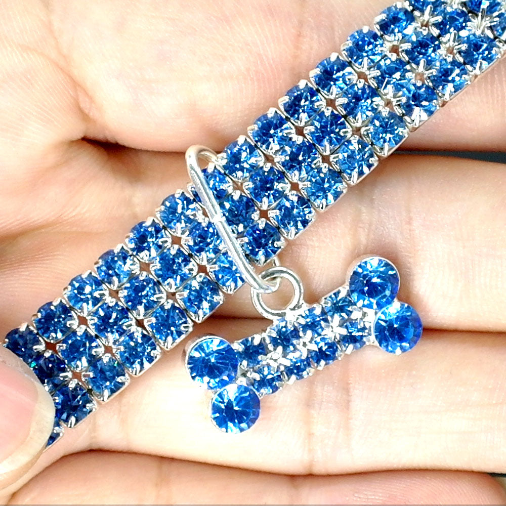 Rhinestone Crystal Collar for Small or Medium Dogs and Cats | Confetti Living