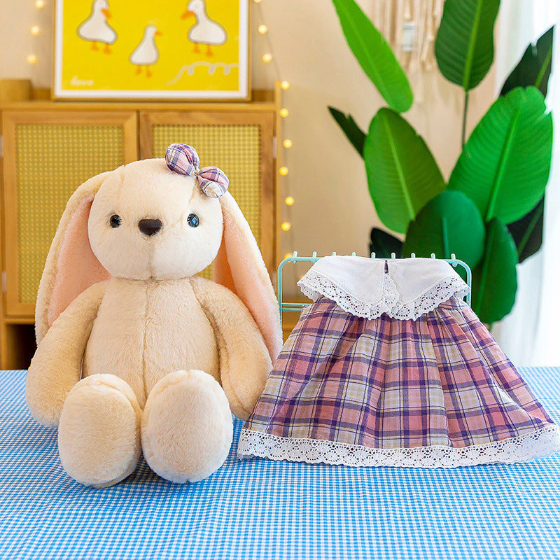 Vintage Dress Rabbit Plush Toy
