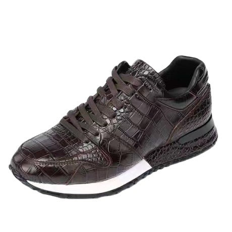 Men's Crocodile Pattern Luxury Leather Sports Shoes