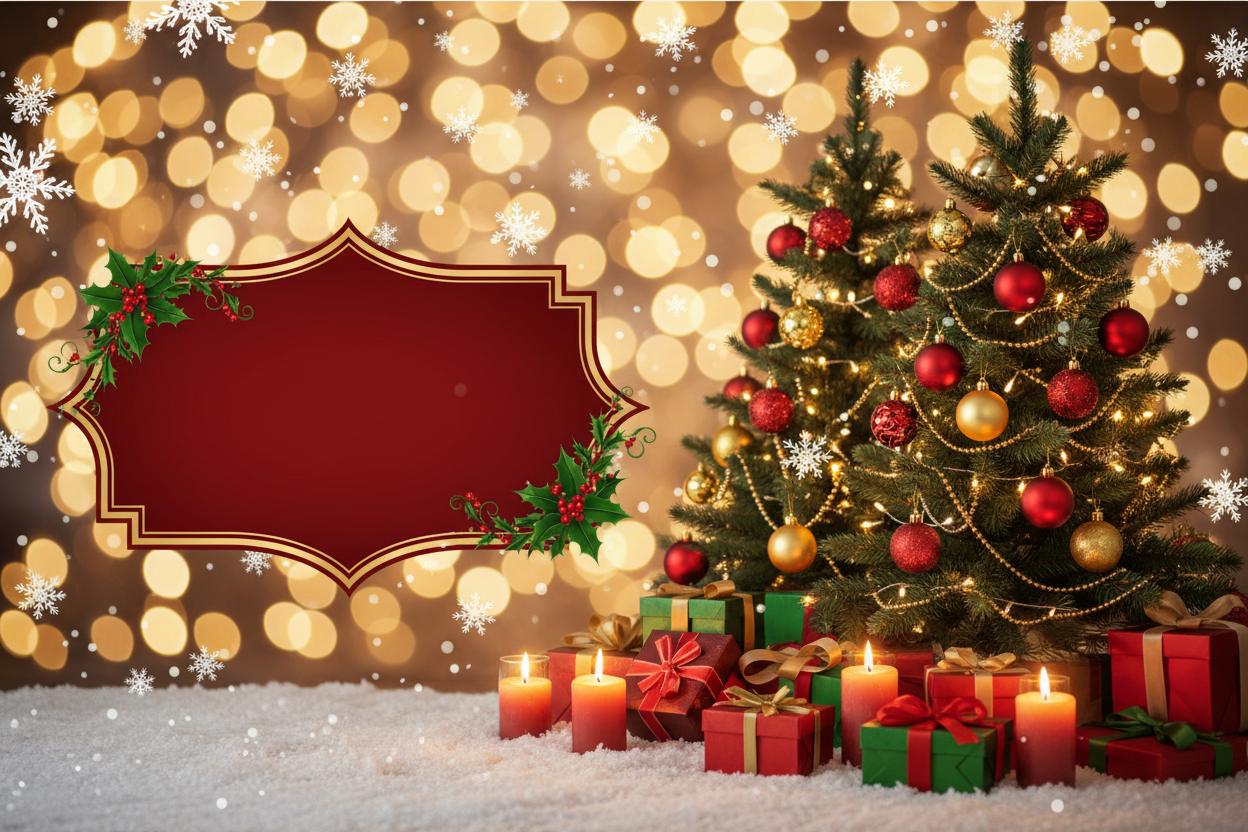 banner celebrating christmas