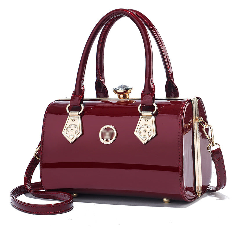 Women's Bright Leather Large Capacity HandBag | Confetti Living