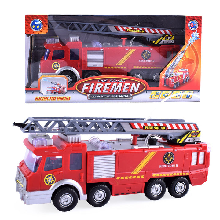 Children's Fire Truck Toy with Simulation Water Spray | Confetti Living