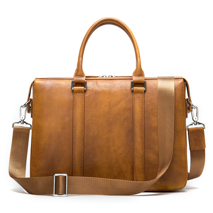 Men's Vintage Leather Briefcase | Confetti Living