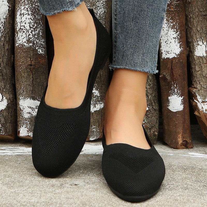 Women's Simply Casual Mesh Loafers in Black | Confetti Living