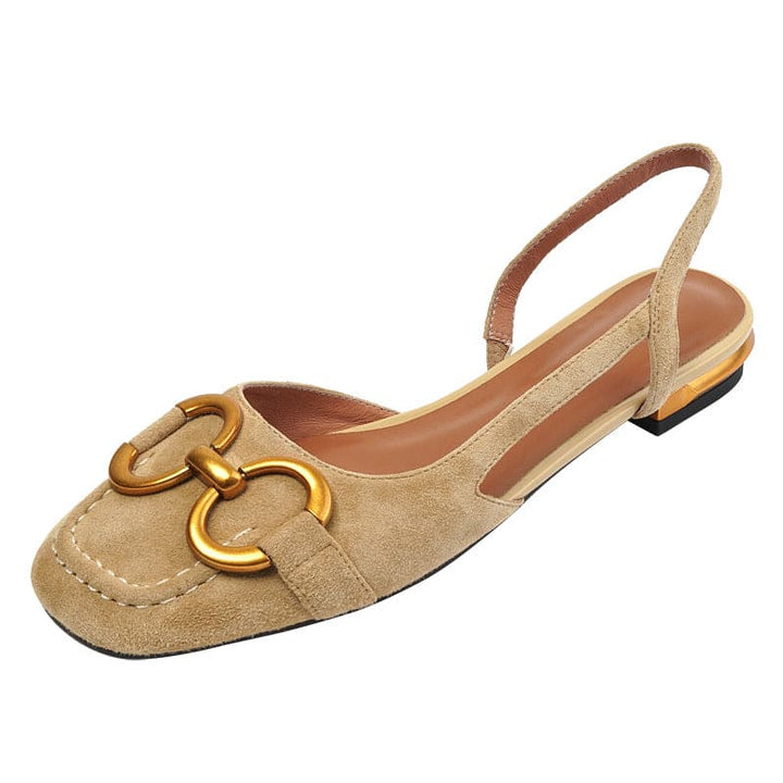 Women's Summer Closed Toe Low Heel Shoes