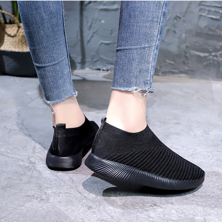 Women's Stretch Mesh Flat Shoes | Confetti Living