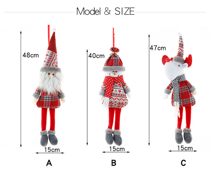 Christmas Hanging Plush Toy Decoration
