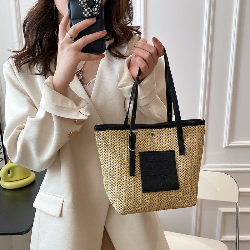 Women's Straw Woven Large Capacity Bag | Confetti Living