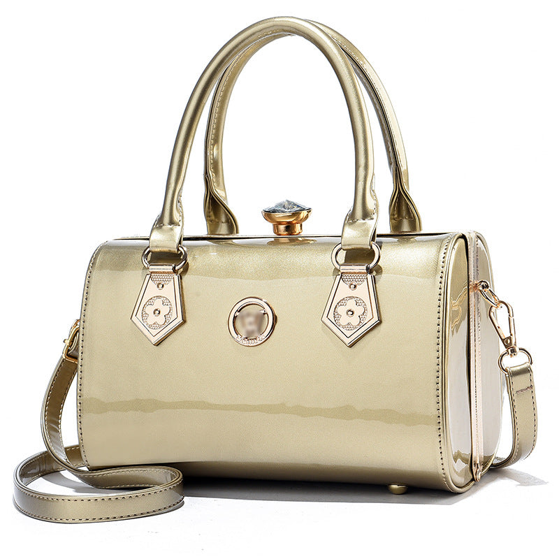 Women's Bright Leather Large Capacity HandBag | Confetti Living