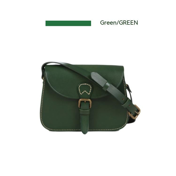 Women's Full Grain Leather Shoulder Bag  | Confetti Livingn Green