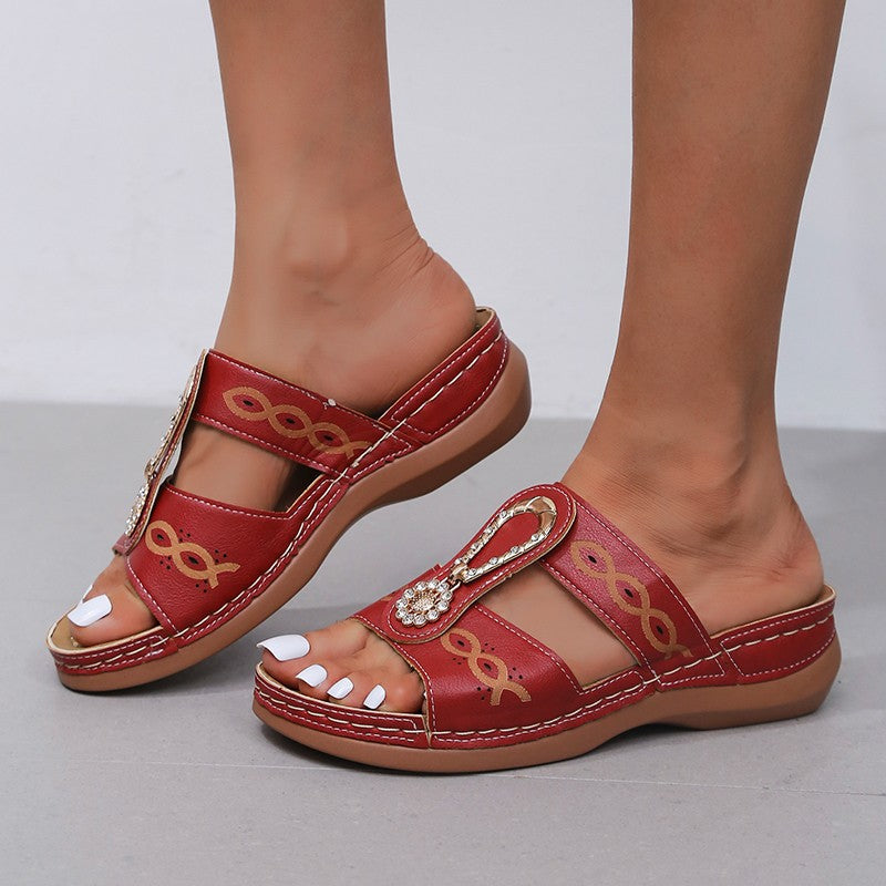 Womens Roman Style Wedge Sandals | Confetti Living