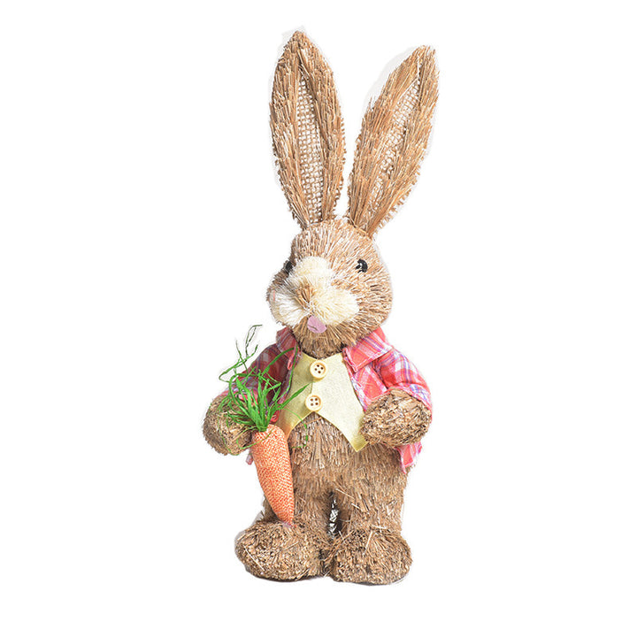 Simulation Papyrus Easter Rabbit Decoration Home Shopping Mall Garden Decoration European Fairy Tale Rabbit Decorations | Confetti Living