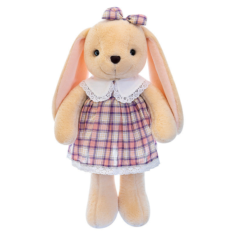Vintage Dress Rabbit Plush Toy