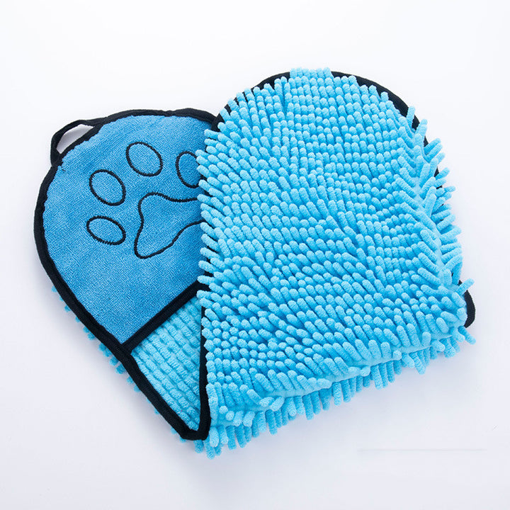 Dogs and Cats Microfiber Bath Towels showing Blue | Confetti Living