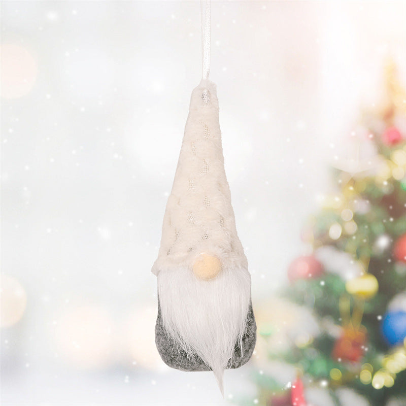 Christmas Decorations Knitted Small Elf Tree Ornaments showing a White Style | Confetti Living