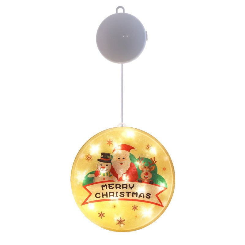 Christmas Window Decoration LED String Lights Showing Merry Christmas Trio | Confetti Living