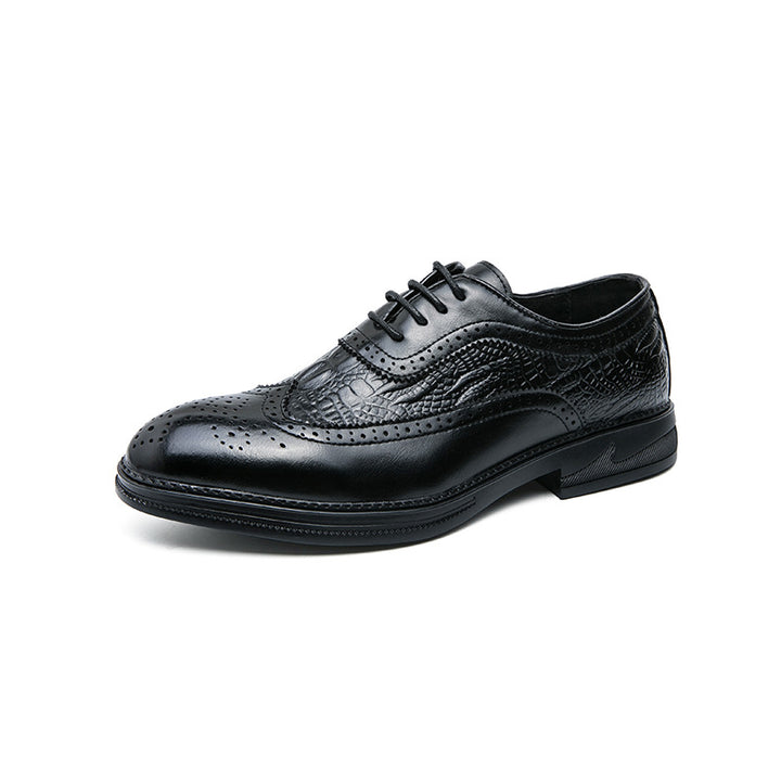 Men's British Dress Crocodile Oxford Shoes | Confetti Living