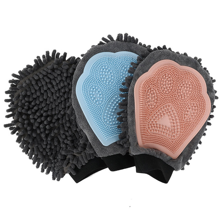 Pet Bathing Brush - 2-in-1 Grooming Glove