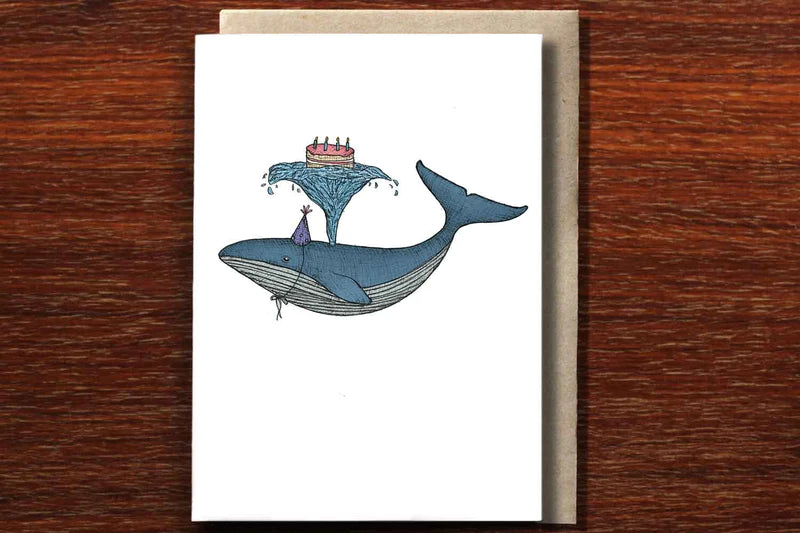 Card - Birthday Whale Greeting Card | Confetti Living