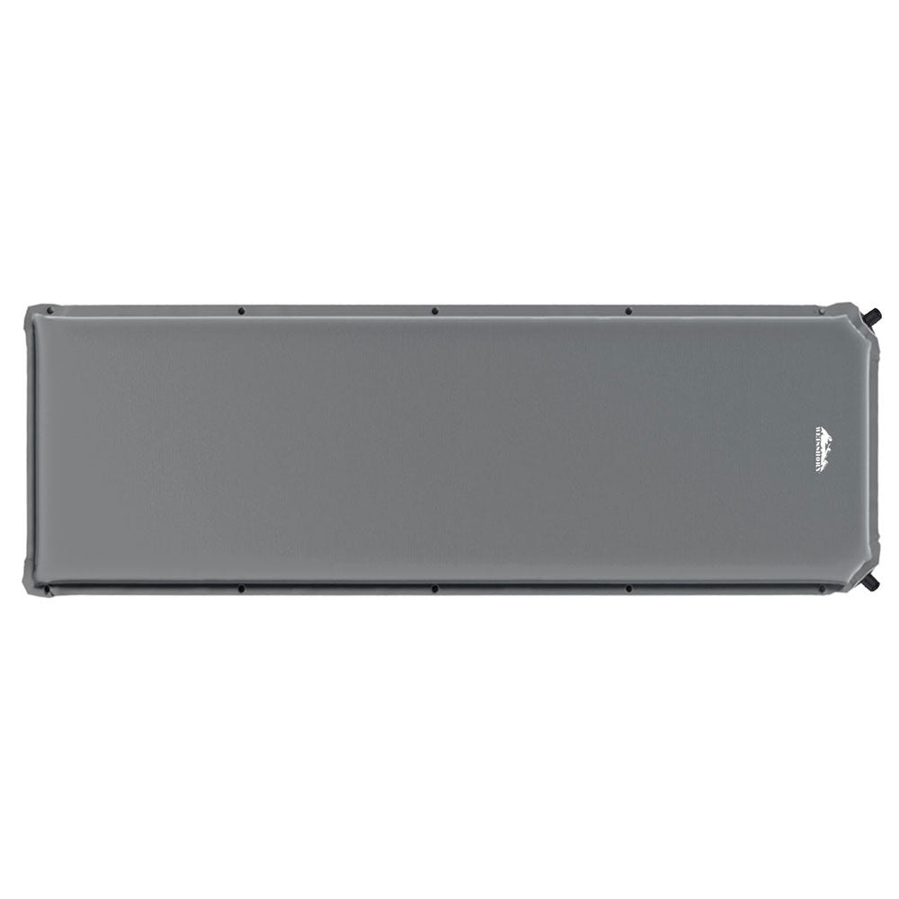 Weisshorn Self Inflating Mattress 6CM Camping Sleeping Mat Air Bed Single Grey | Confetti Living