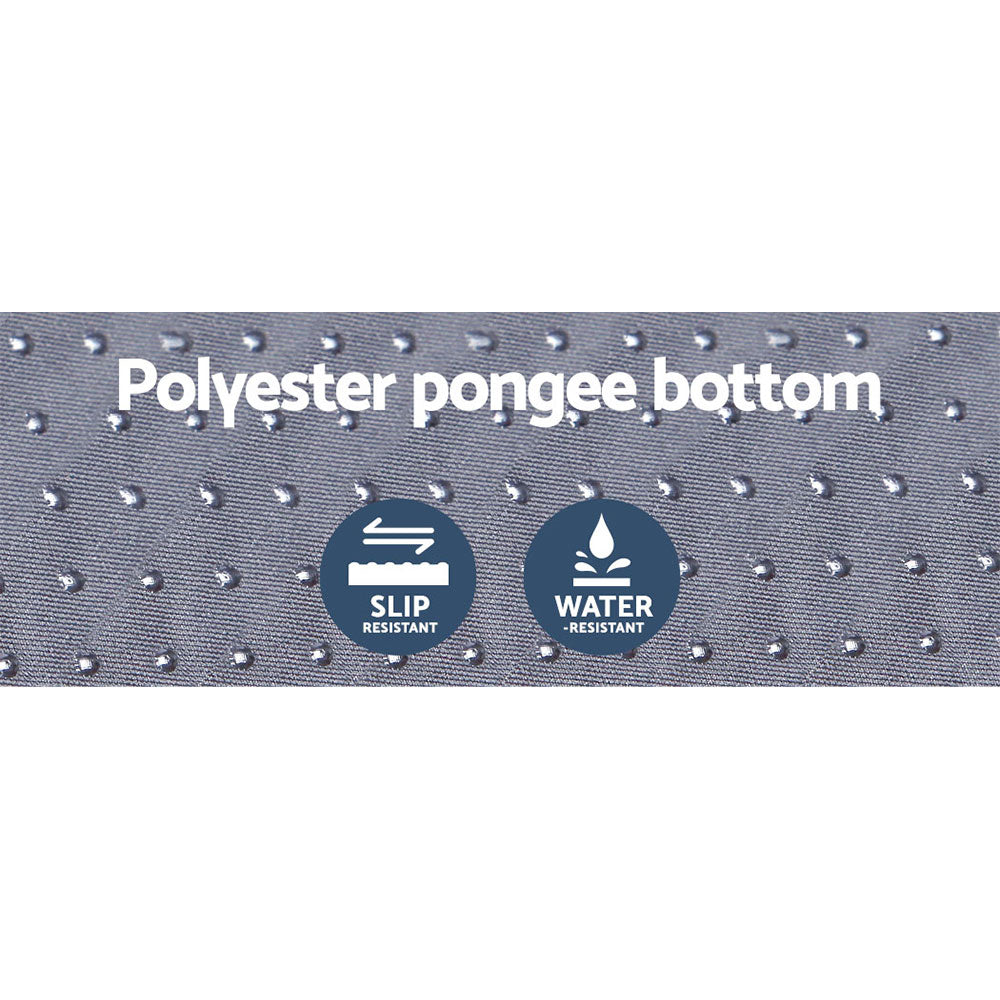 Weisshorn Self Inflating Mattress 6CM Camping Sleeping Mat Air Bed Single Grey | Confetti Living