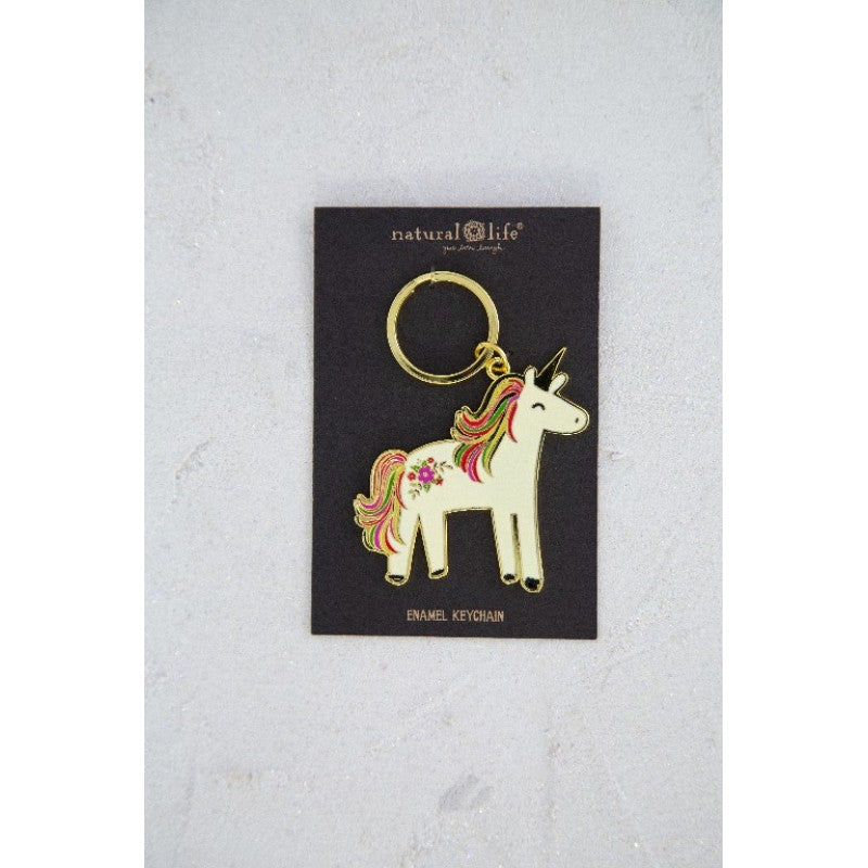 Enamel Key Chain Unicorn | Confetti Living