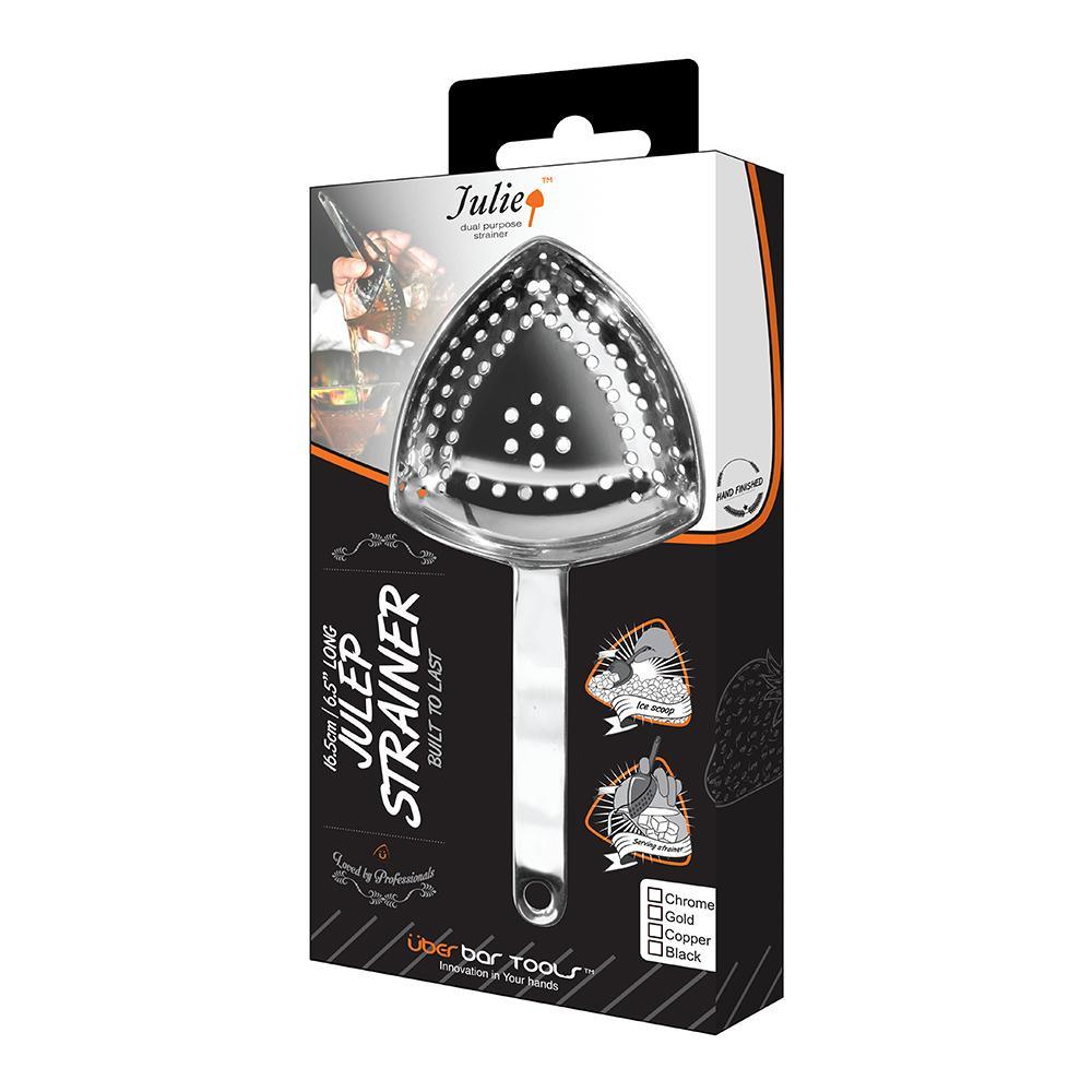 Bar Tools Juliep Ice Scoop and Strainer Chrome | Confetti Living