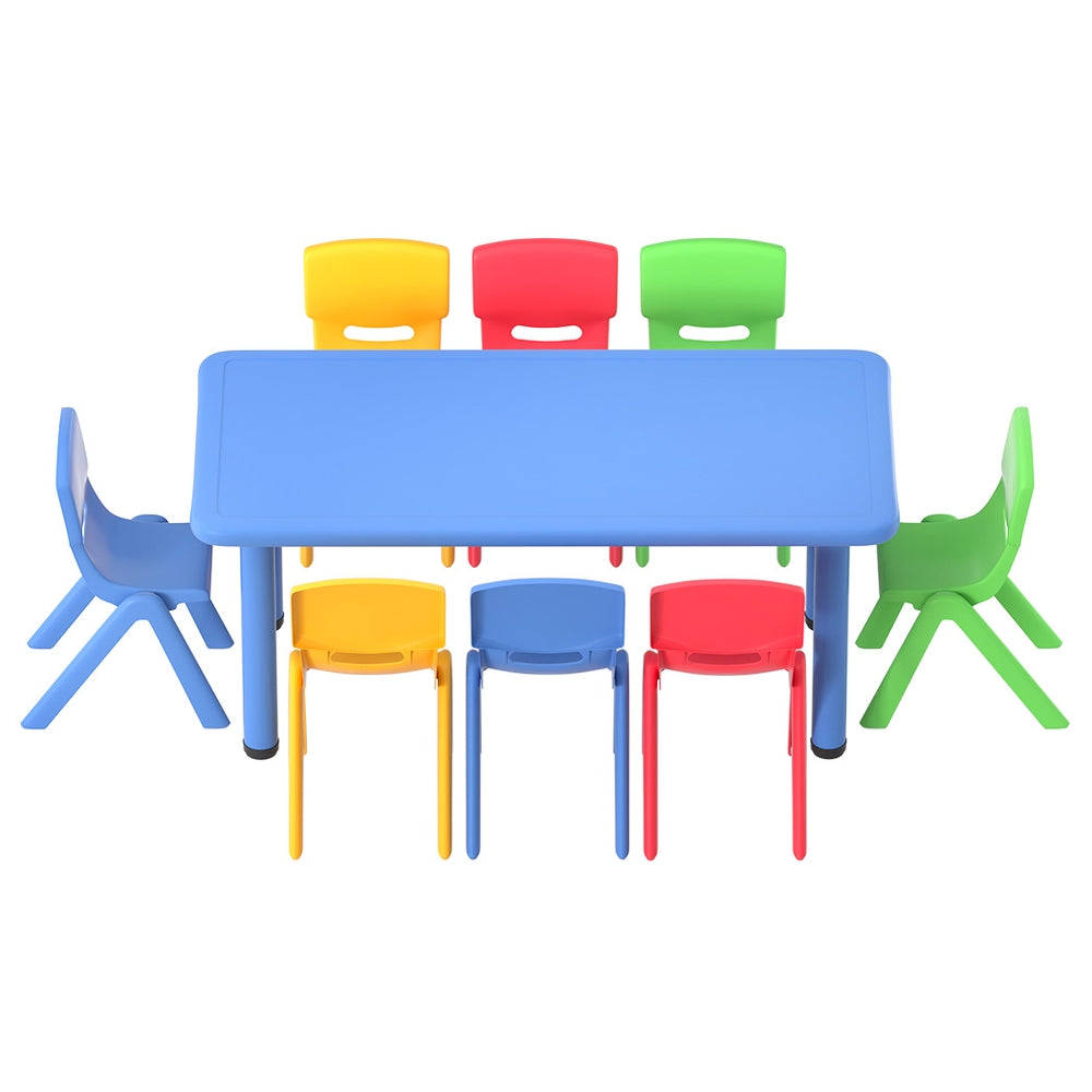 Keezi Kids Table and Chairs Set 9 pieces | Confetti Living