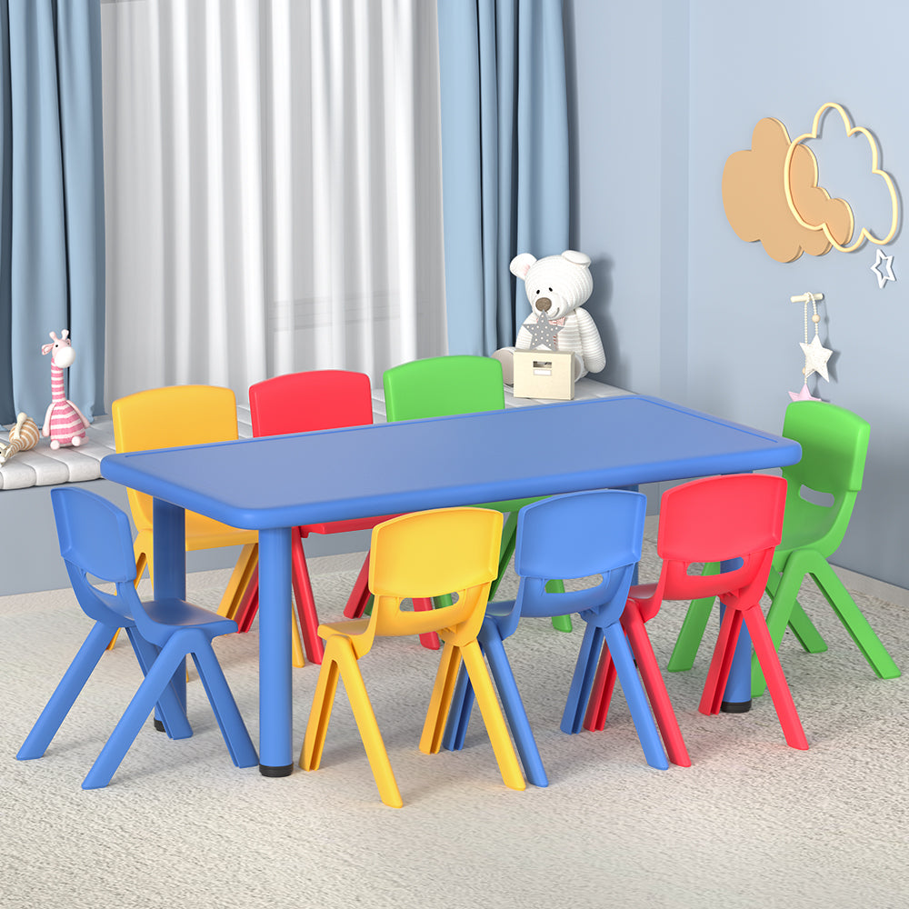 Keezi Kids Table and Chairs Set 9 pieces | Confetti Living